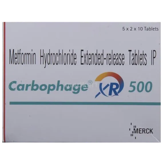 carbophage xr 500mg tablet 10's